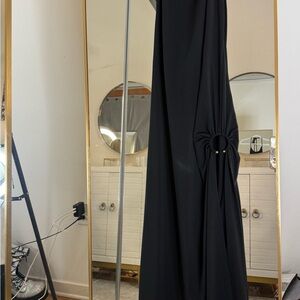 Elegant Black Midi Dress